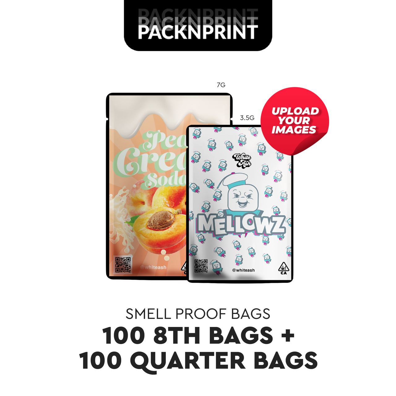 Custom Printed 5x8 Mylar Bags (Oz) – PACK N' PRINT